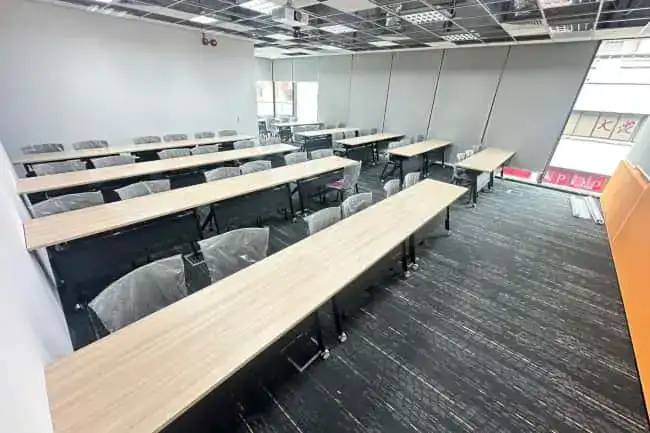 student desks and chairs