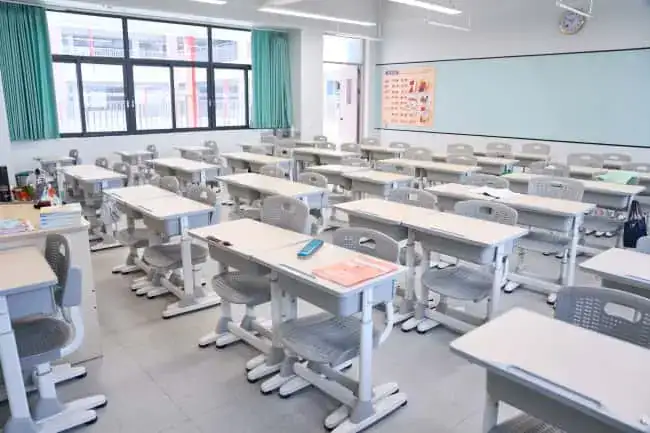 student desks and chairs