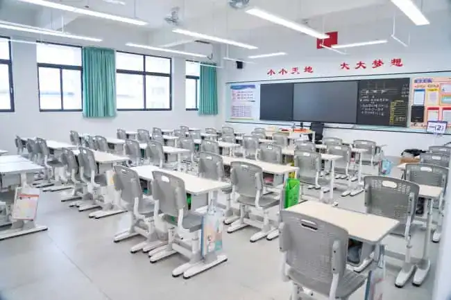 student desks and chairs