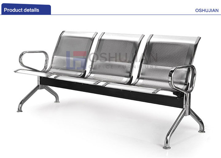 3 seater stainless steel chair, stainless steel 3 seater chair