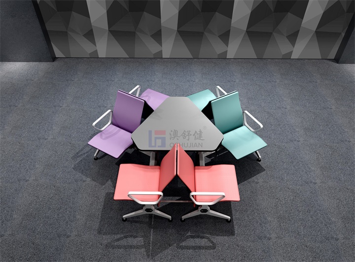 How many kinds of materials are common for public row coffee table?(图1)