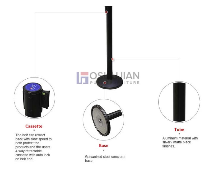 stanchions