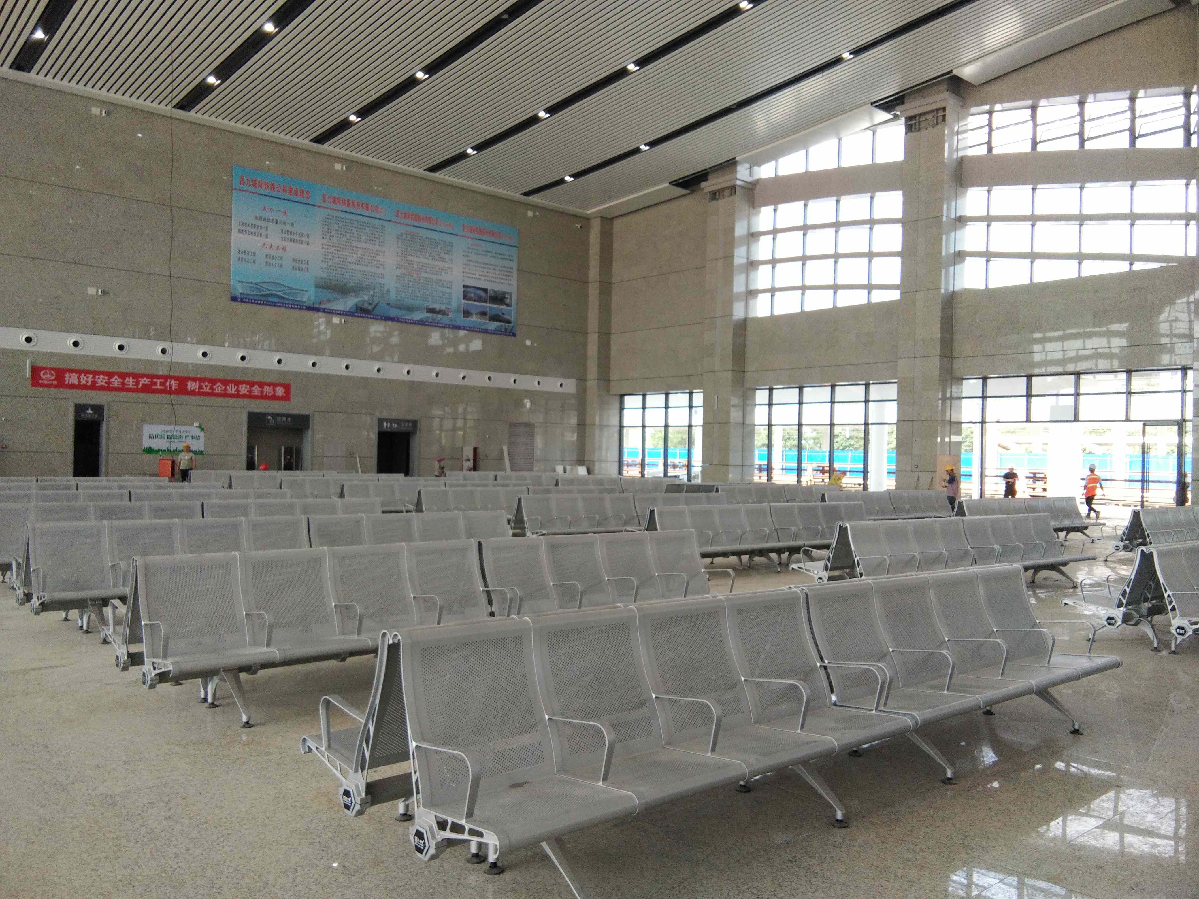 Stainless steel waiting chairs