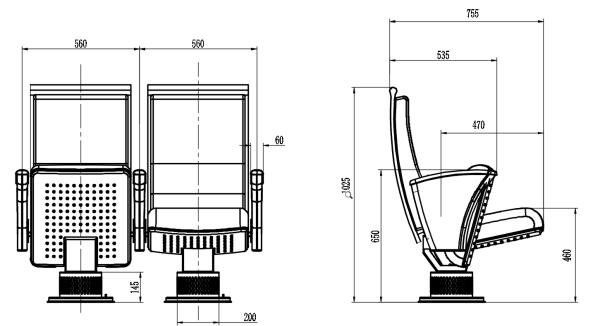Auditorium chair