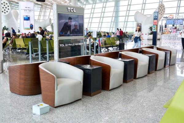 airport waiting sofa