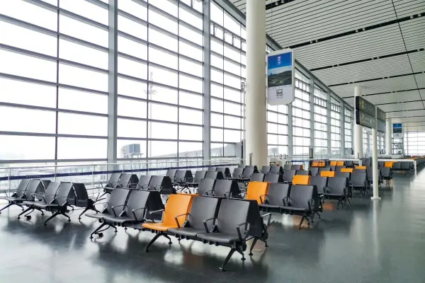 Airport waiting chairs