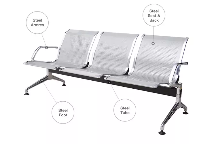 Steel Waiting Chair | Airport Chair