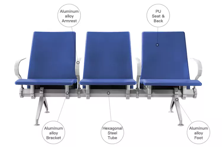 3 Seater Airport Chair | Waiting Chair 