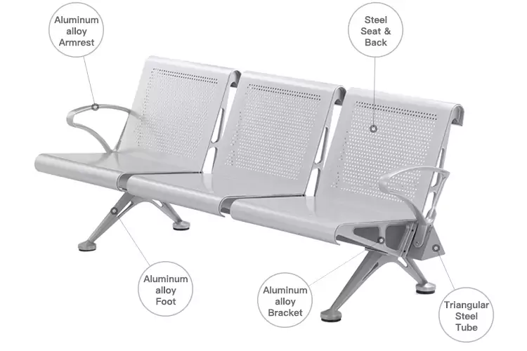 Aluminium Alloy Airport Chair | Waiting Chair