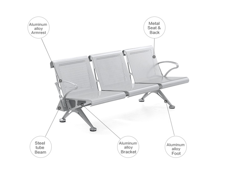 Aluminium Alloy Waiting Bench | Waiting Room Chair 