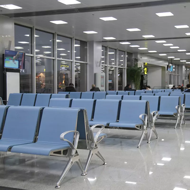 Airport Waiting Area Bench