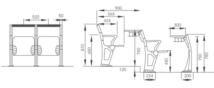 Training Chair SJ3081M/SJ3082M/SJ3083M(图3)