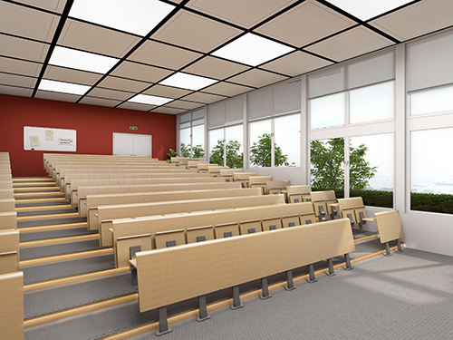 student desks and chairs